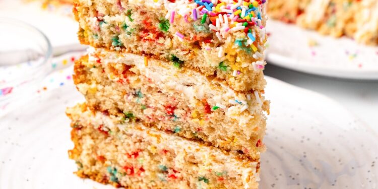 Vegan Funfetti Cake – Oh My Veggies