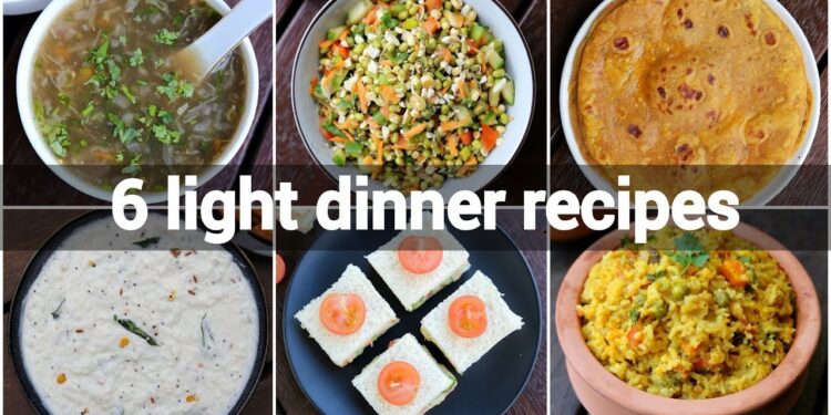 6 light healthy dinner ideas | light dinner recipes for weight loss | diet recipes lose weight