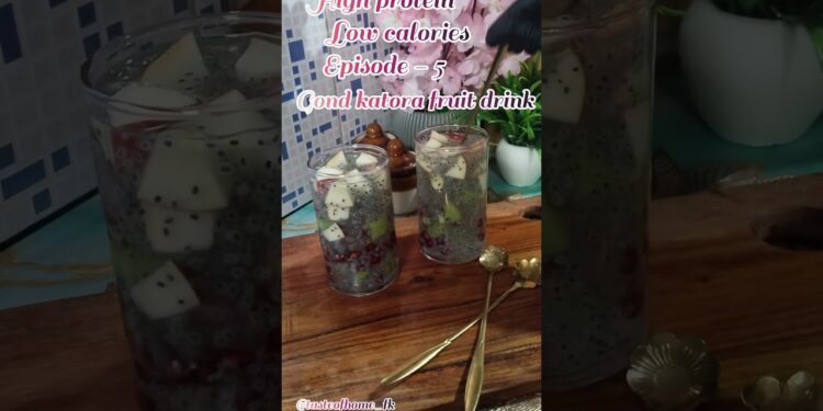 Healthy gondkatira fruit drink🍹#healthydrink #gondkatira #gondkatiradrink #gondkatirarecipe #juices