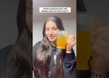 😱glowing skin and healthy hair drink🍷|Saijal Dubey❤️#ytshorts #haircare #skincare #detox #diy
