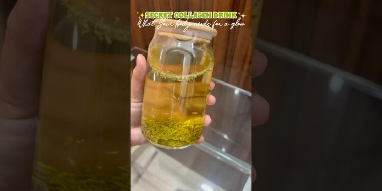 Homemade Collagen Drink🥤 #collagen #nutrition #weightloss #ytshorts