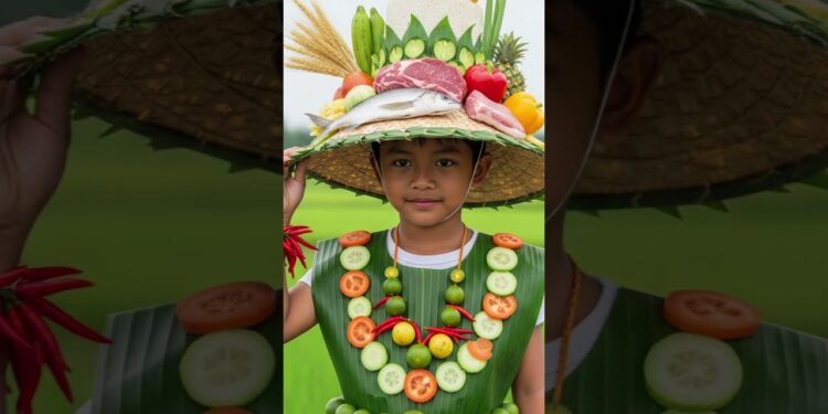 Nutrition month costume idea for boys using native food #nutritionmonth #costume #ideas #schoollife