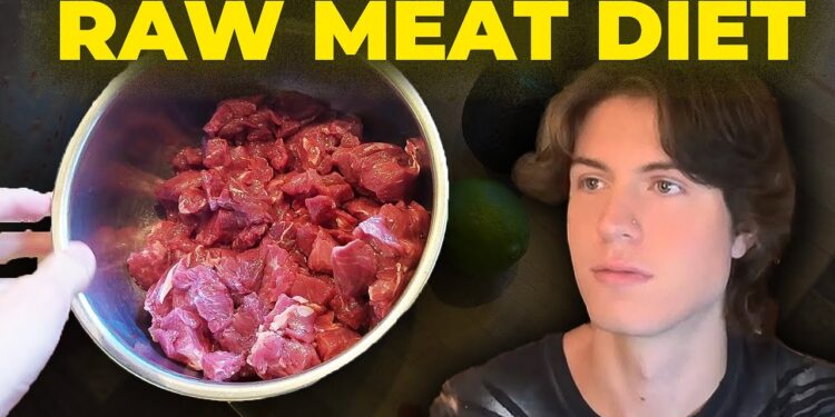 What I REALLY Eat In A Day (Raw Meat Diet)