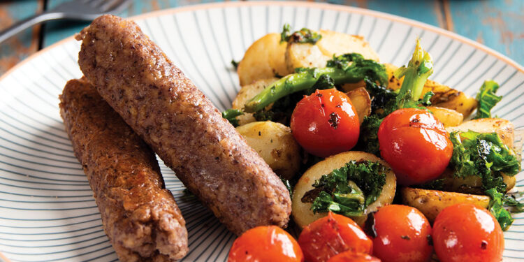 Vegan Soy and Bean Sausages