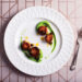 Vegan King Oyster Mushroom ‘Scallops’ with Pea Puree