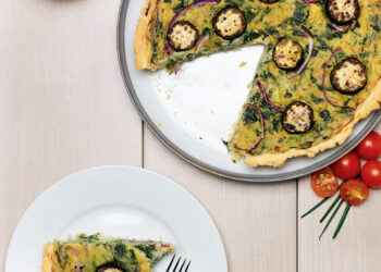 Gluten-Free Vegan Green Vegetable Quiche