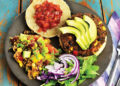 Vegan Black Bean Burgers with Mexican Quinoa Salad