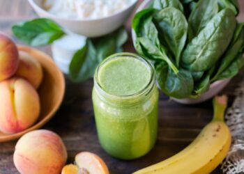 Peach Kefir Smoothie (Digestion + Energy)