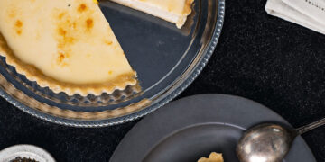 Vegan Lemon & Earl Grey Brulée Tart